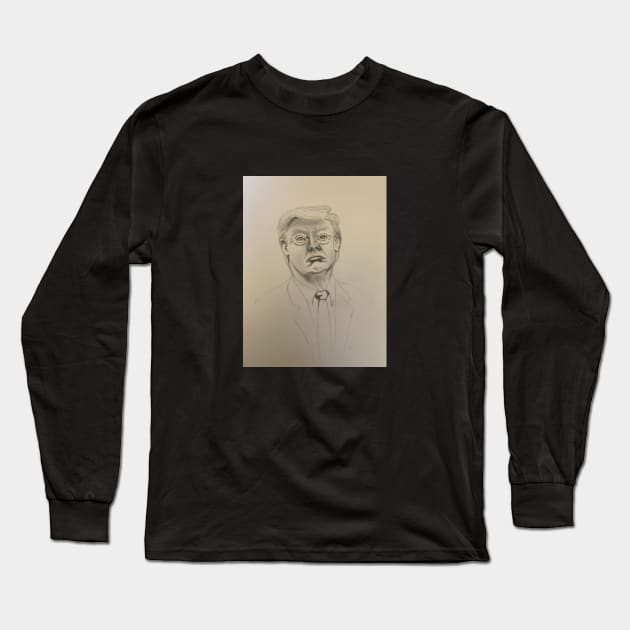 Donald Trump Long Sleeve T-Shirt by The artist of light in the darkness 